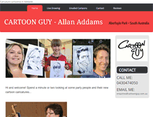 Tablet Screenshot of cartoonguy.com.au